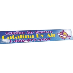 Zip-strip (r) - Digital Full Color - Full Color Vinyl Bumper Sticker With Ultra Removable Adhesive, 2 3/4" X 15"