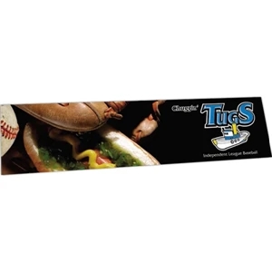 Zip-strip (r) - Digital Full Color - Full Color Vinyl Bumper Sticker With Ultra Removable Adhesive, 3 3/4" X 15"