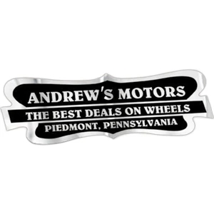 Car-cals (r) - 1 7/8" X 5 3/4" - White Reflective Stock Shape Polyester Permanent Adhesive Decal