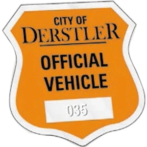 Numbered - Clear Static Cling - Static Cling Inside Window Parking Permit Decal. 2 3/4" X 2 3/4"