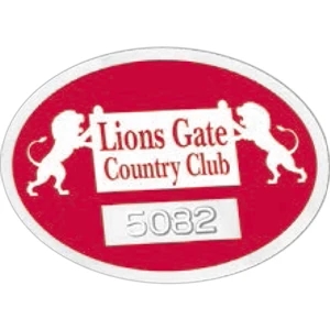 Numbered - Clear Static Cling - Static Cling Inside Window Parking Permit Decal. 2" X 2 3/4"