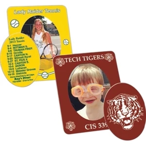 One Color - .030" Thickness - Oval - White, Durable, Flexible Magnetized Vinyl Photo Frame