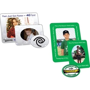 One Color - .030" Thickness - White, Durable, Flexible Magnetized Vinyl Photo Bi-frame