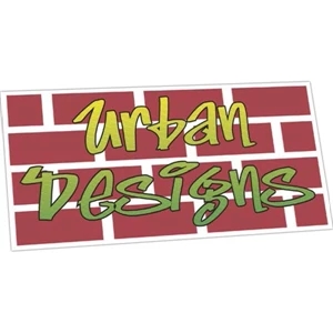 1 Color - Magnetic Bumper Sticker Made Of White Flexible Magnetized Vinyl, 3 3/4" X 7 1/2"