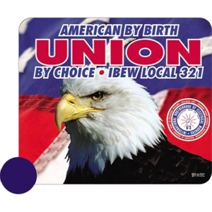 1 Color - Sublimated Soft Mouse Pad, 9" X 10 1/2", With 1/16" Thick Black Rubber Backing