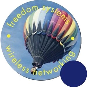 1 Copy Color & 1 Background Color - Hard Surface Mouse Pad, 7 1/2" Diameter, With 1/8" Foam Backing