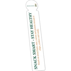 Full Color - .015" - Without Slot - Durable Plastic Bookmark, 1 5/16" X 7 5/8"