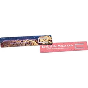 1 Color - .015" - With Slot - Durable Plastic Ruler, 1 3/16" X 6 3/16"