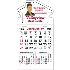 Stick It! - Full Color 1 Month - Economical 13 Month Calendar Pad On Magnet, Imprint Area 1 1/4" X 2"