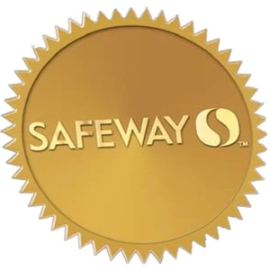 Red, Blue, Light Green Or Black Background - 2" - Embossed Foil Seals Die Cut Roll Labels
