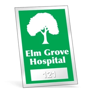 Numbered - Clear Static Cling - Static Cling Inside Window Parking Permit Decal. 2" X 3"