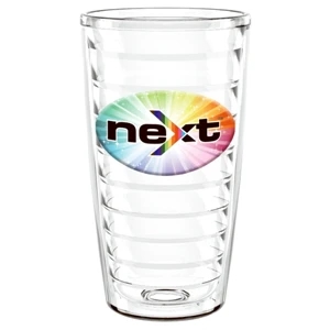 Tritan (tm) N-dome (tm) - 16 Oz "shelby" Clear Double Wall Tumbler With Lid & Straw- Made With Tritan