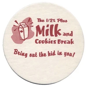 500 Line - 5 Working Days - Natural 3.5" Round 45 Point Pulp Board Coaster