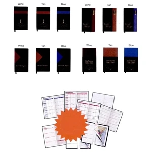 Joliett - Soft Cover 2-tone Vinyl Designer Address Book, Page Dedicated For Emergency Contact