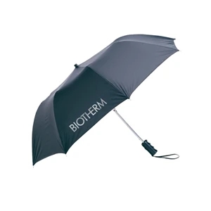 Recycled Folding Umbrella, 21" Rib Length, 42" Arc, Fold Down To 15" When Closed