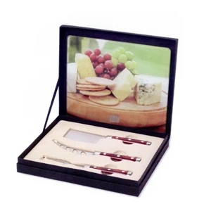 Homestyles (tm) Tuscany - Cheese Set With Tempered Glass Cutting Board