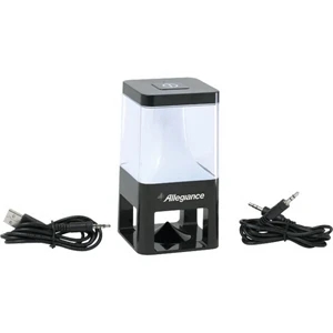 Bluetooth (tm) Cubic - Rechargeable Speaker With Uniquely Shaped Lamp With 12 Leds