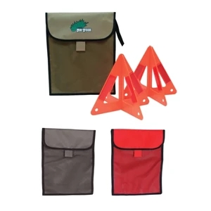Peewee - Two Triangle Set. Includes 2 Highly Reflective Triangles, 10"w X 9"h
