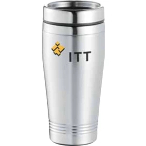 Everest - Stainless Steel 16 Oz Tumbler With Skid Proof Bottom And Stainless Steel Liner