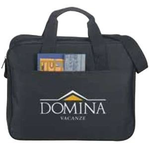 Excel (r) - Black 600 Denier Polycanvas Sport Briefcase With A Spacious Front Pocket