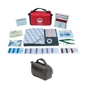 Comfort First Aid Kit, 57 Pieces, With 20 Adhesive Strips, Compress And More