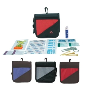 Golfer's Essentials. Includes Divot Repair Tool, 3 Golf Tees, Lip Balm, And More