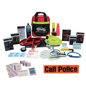 Highway Standard - Auto Kit, 51 Pieces. Includes Shop Cloth, First Aid Kit, And More