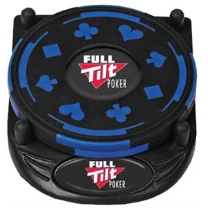 The Gambler N-dome (tm) - Non Skid Bottom Coaster Set Packed In 2-pieces With Base