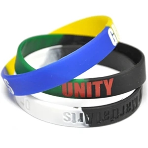 Segmented Wristband Silicone w/ Custom Imprint