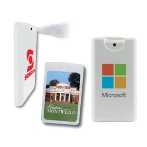 Hand Sanitizer Heros - White - Credit Card Hand Sanitizer Sprayer. Antibacterial Hand Sanitizer Credit Card Sprayer