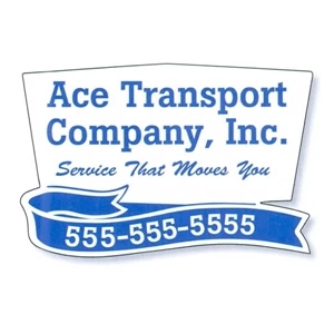 White Reflective (18 1/2" X 12 1/4") - Truck Door Decal With Permanent Adhesive