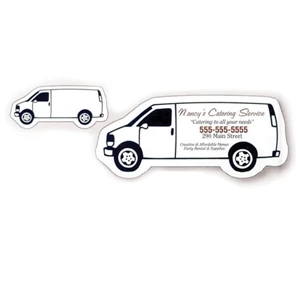 .019" - 3 3/4" X 1 5/8" Van Stock Mini Magnet With Digital 4-color Process Print