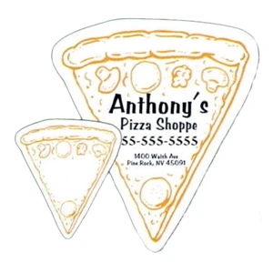 .019" - 2 7/16" X 2 5/8" Pizza Slice Stock Mini Magnet With Digital 4-color Process Print