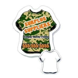 .019" - 2 1/2" X 2 5/8" T-shirt Stock Mini Magnet With Digital 4-color Process Print