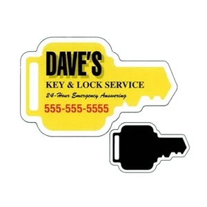 .019" - 2 3/4" X 1 3/4" Key Stock Mini Magnet With Digital 4-color Process Print