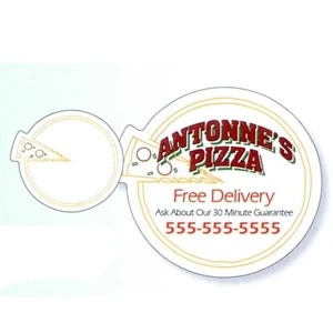 .019" - 2 3/4" X 2 1/2" Pizza Stock Mini Magnet With Digital 4-color Process Print