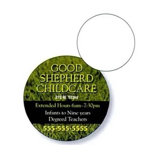 .019" - 2" Diameter Circle Stock Mini Magnet With Digital 4-color Process Print