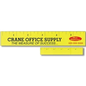 .019" - 6" X 1" Ruler Stock Mini Magnet With Digital 4-color Process Print