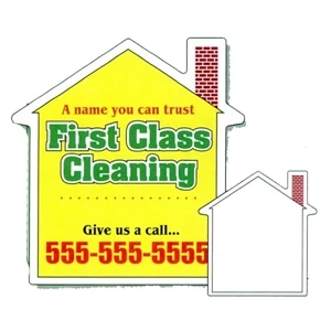 .036" - 3 5/8" X 3 7/8" House Larger Stock Mini Magnet With Digital 4-color Process Print