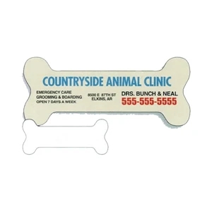 .019" - 3" X 1 1/4" Bone Stock Mini Magnet With Digital 4-color Process Print