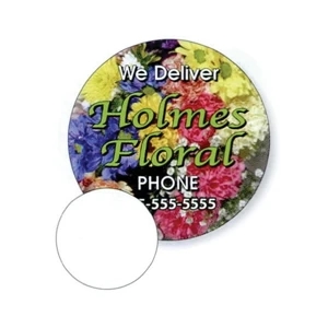.019" - 2 1/2" Diameter Circle Stock Mini Magnet With Digital 4-color Process Print