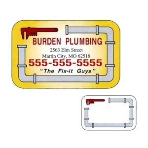 .019" - 2 3/4" X 1 3/4" Plumbing Stock Mini Magnet With Digital 4-color Process Print