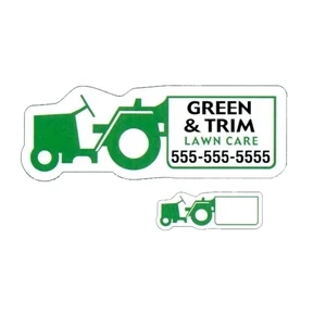 .019" - 3 5/8" X 1 3/8" Tractor Stock Mini Magnet With Digital 4-color Process Print