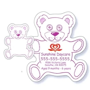 .019" - 2 1/2" X 2 7/8" Teddy Bear Stock Mini Magnet With Digital 4-color Process Print