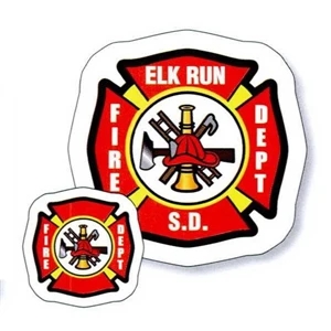 .019" - 2 1/4" X 2 1/4" Fire Shield Stock Mini Magnet With Digital 4-color Process Print