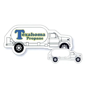 .019" - 4" X 1 3/4" Tanker Truck Stock Mini Magnet With Digital 4-color Process Print