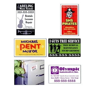 Blank, Approx. .015" Thick Magnetic Stock For Converting Business Cards To Magnets