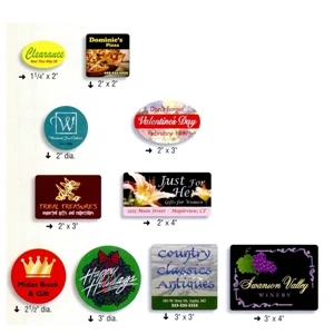 2.5" Diameter Circle, Flexo/foil - Printed/foil Stamped Combo Labels On A Roll