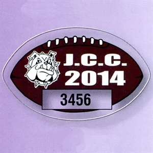2 3/4" X 1 3/4" Clear Polyester Die-cut Parking Permit With Face Adhesive