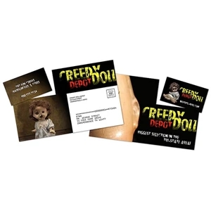 Extra-thick Laminated Plastic Postcard/detachable Horizontal Business Card - 24 Pt